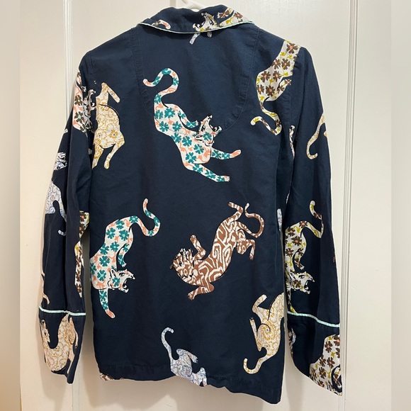 Anthropologie Leopard Print Flannel Pajama Set, W’s size Small/Medium - Picture 8 of 15